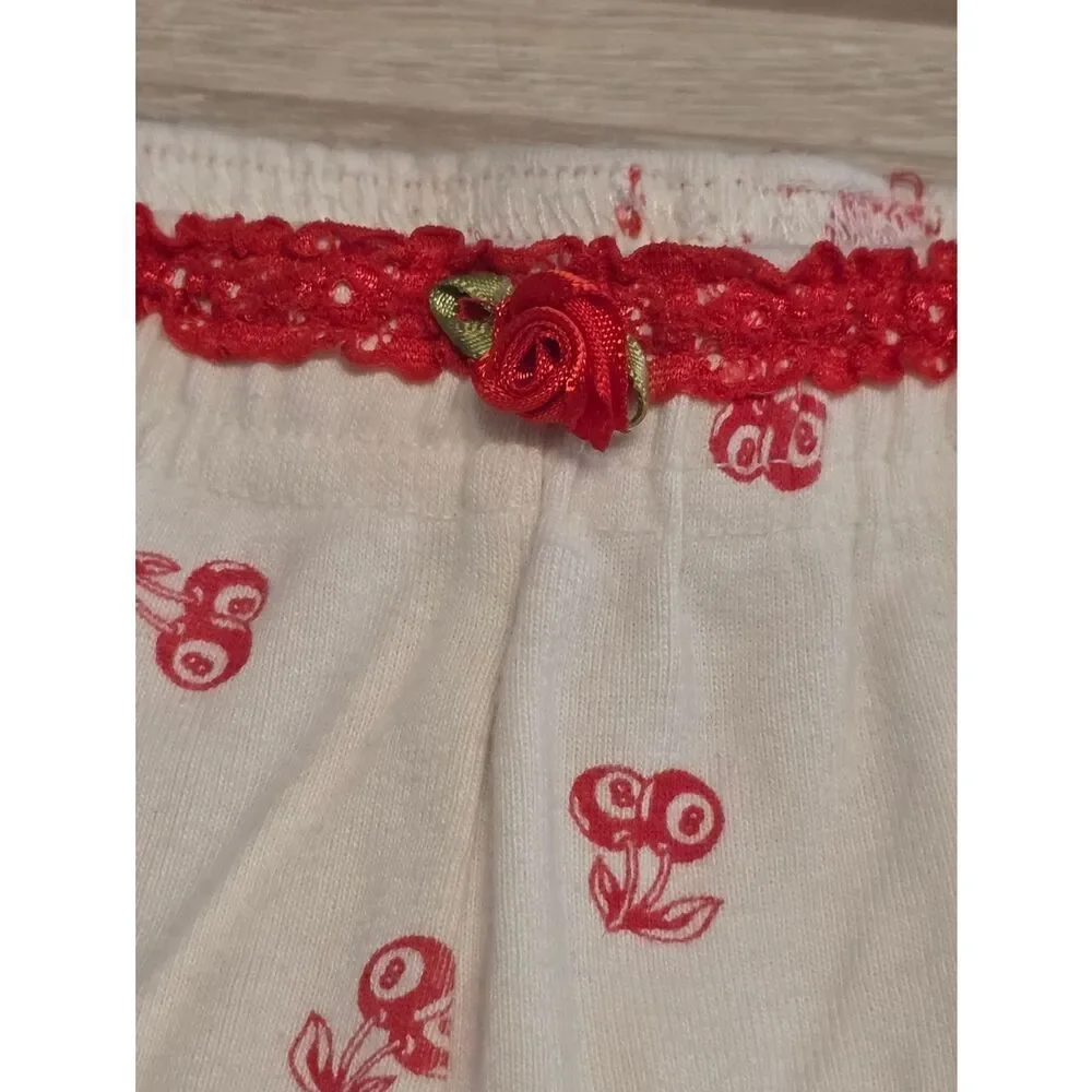 🔺️Messy Bun Just Chillin 8 Ball Cherry Print Top & Shorts Set XSmall